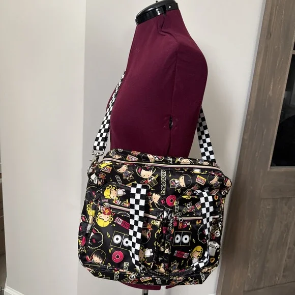 GWEN STEFANI HARAJUKU LOVERS Tote Cross Body Shoulder Bag ANIME Vintage Black - Picture 2 of 16